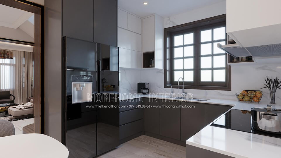 Trang trí nội thất phòng bếp nhỏ với các thiết bị bếp hiện đại Nội thất phòng bếp