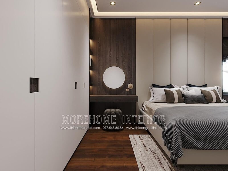 Tủ quần áo hiện đại đẹp sang trọng cho nội thất phòng ngủ. Thiết kế chung cư