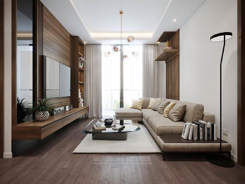 Thiết kế nội thất chung cư đơn giản, bố trí khoa học