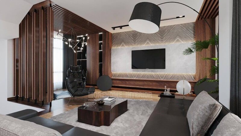 Mẫu thiết kế nội thất biệt thự phong cách hiện đại, cao cấp