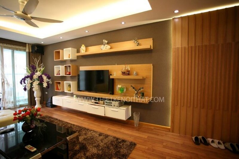Không gian phòng khách trong chung cư Imperia Garden được thiết kế hiện đại và sang trọng.
